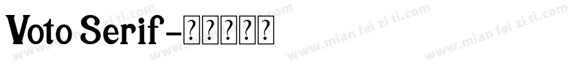 Voto Serif字体转换